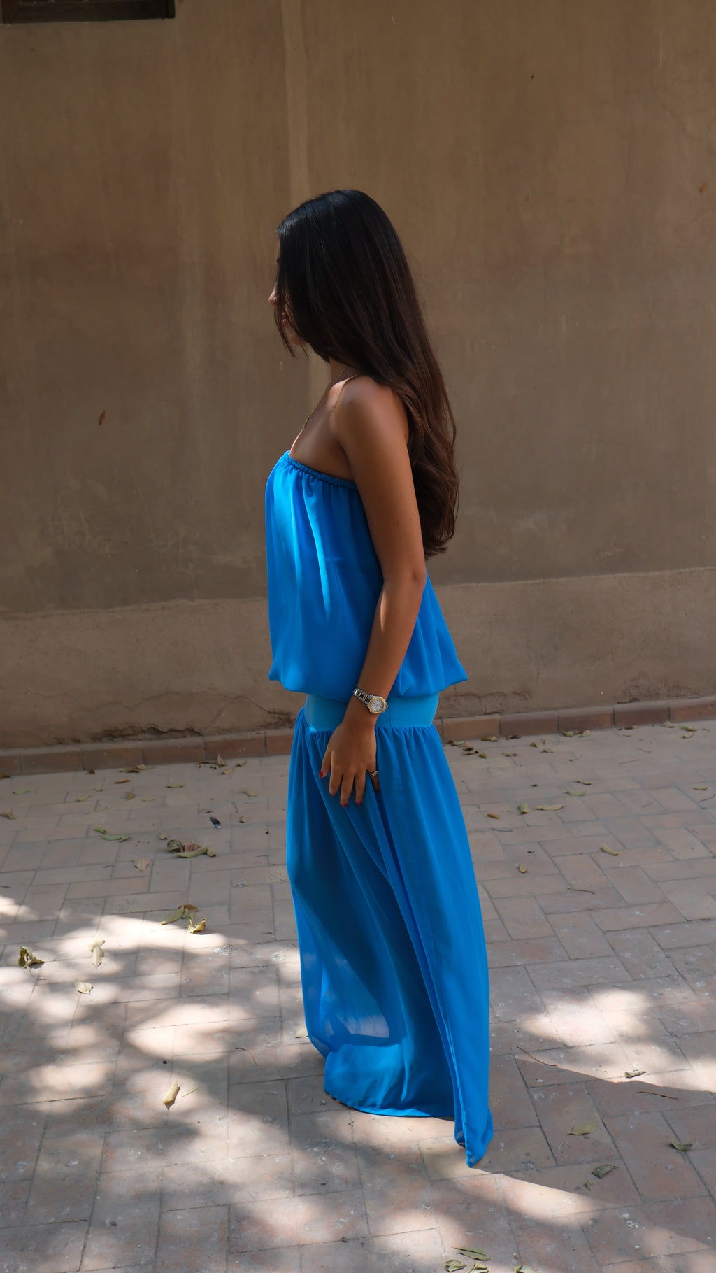 Azul Maxi Dress in Bleu