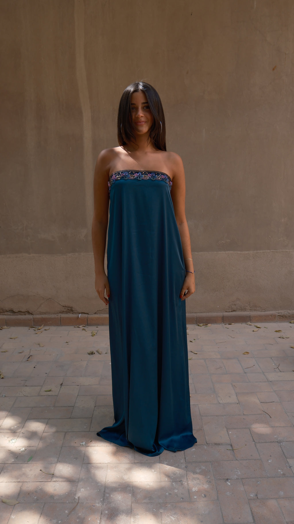 Lila Maxi Dress in Teal