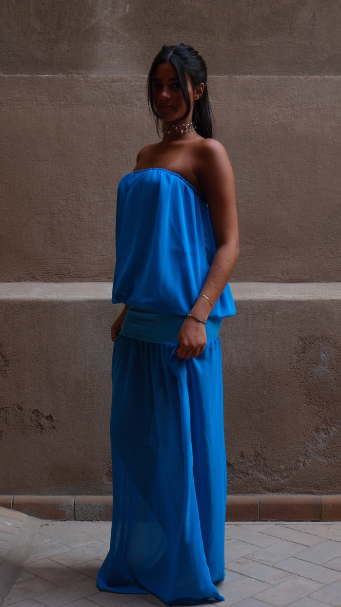 Azul Maxi Dress in Bleu
