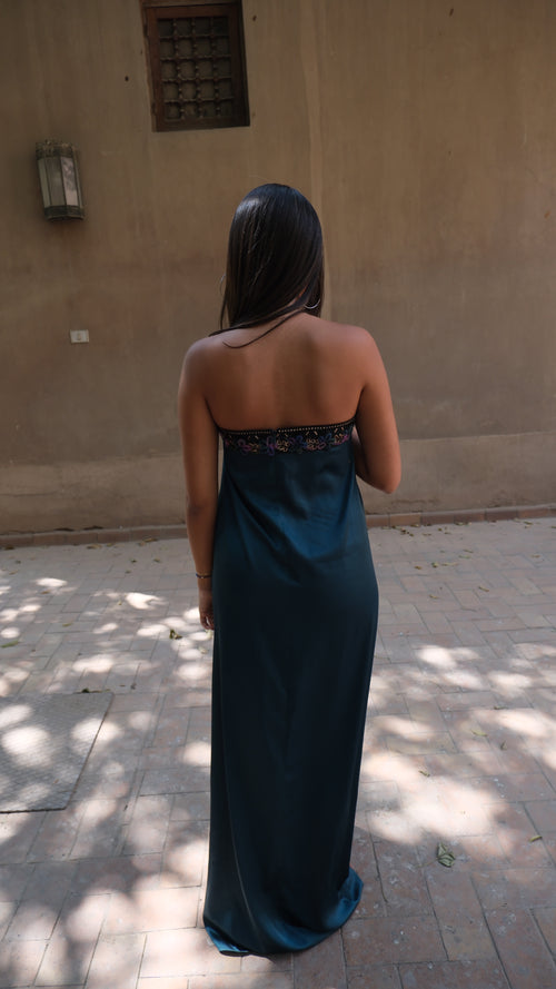 Lila Maxi Dress in Teal