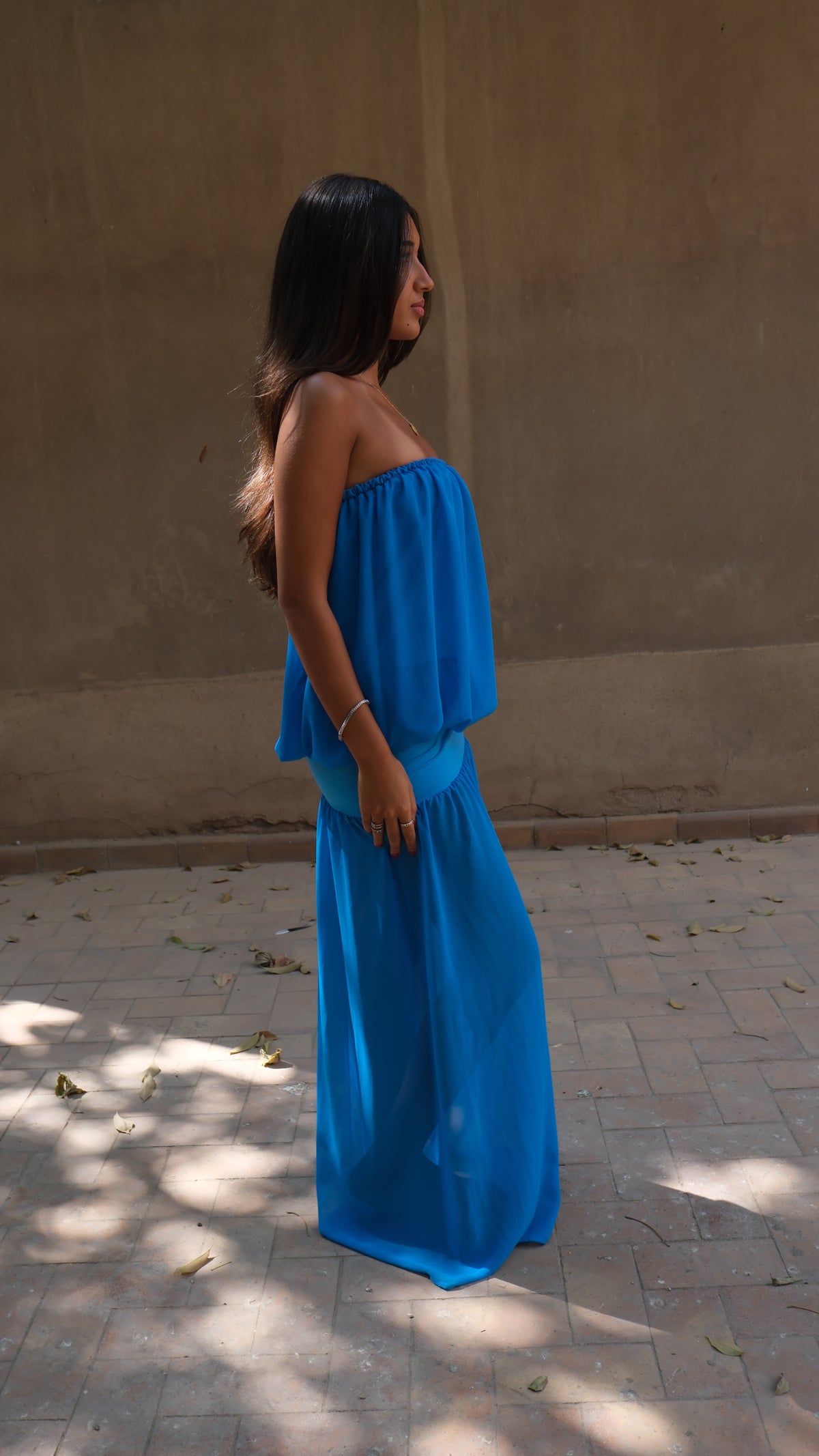 Azul Maxi Dress in Bleu