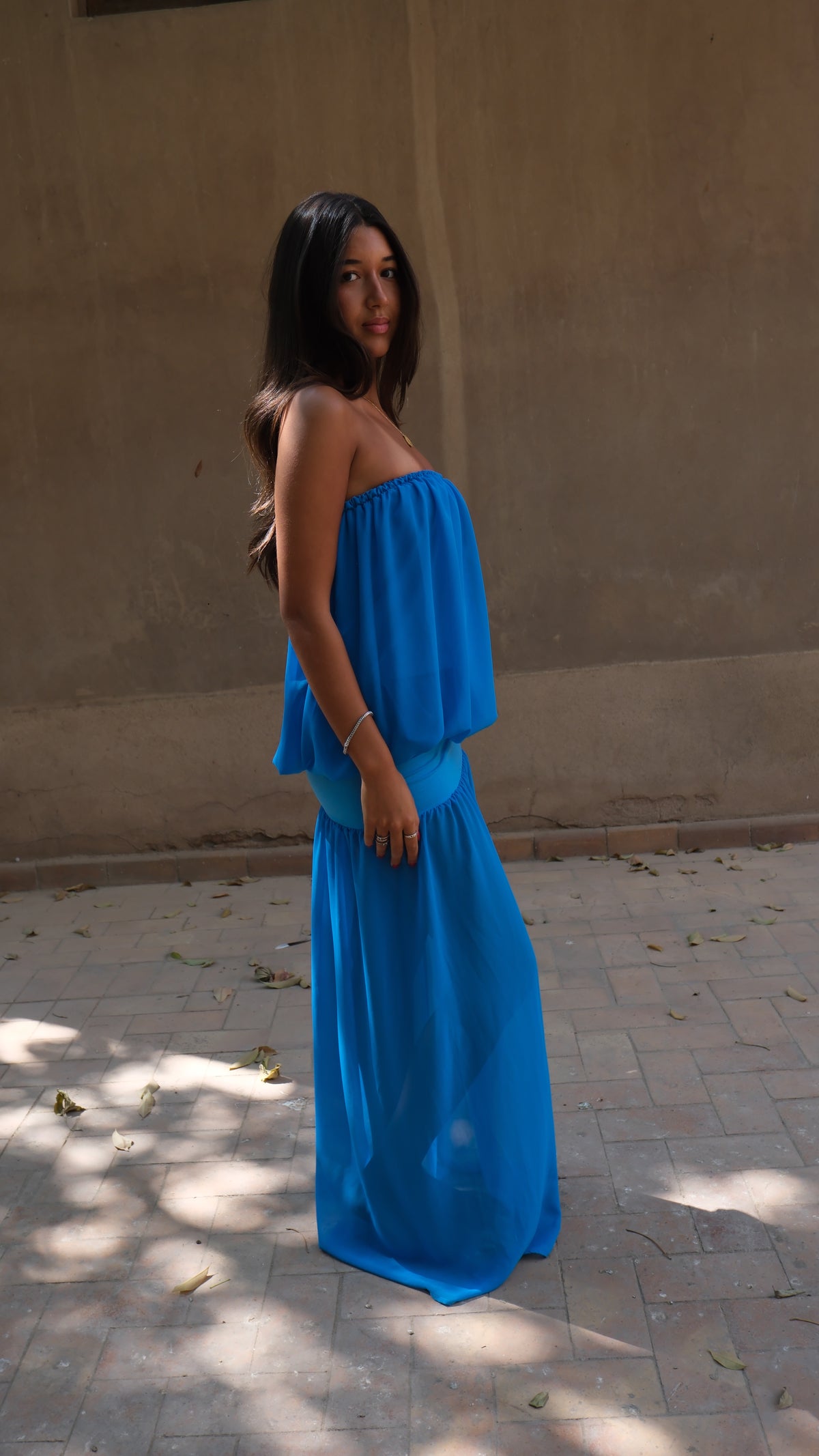 Azul Maxi Dress in Bleu