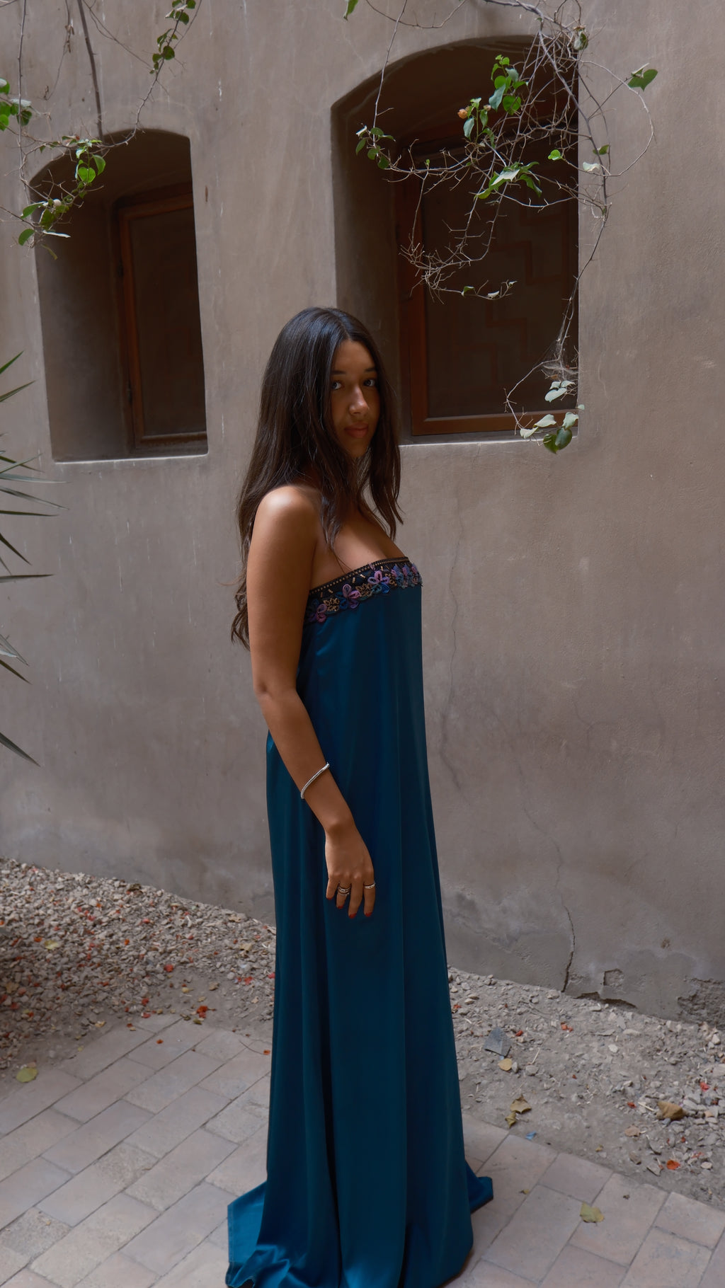 Lila Maxi Dress in Teal