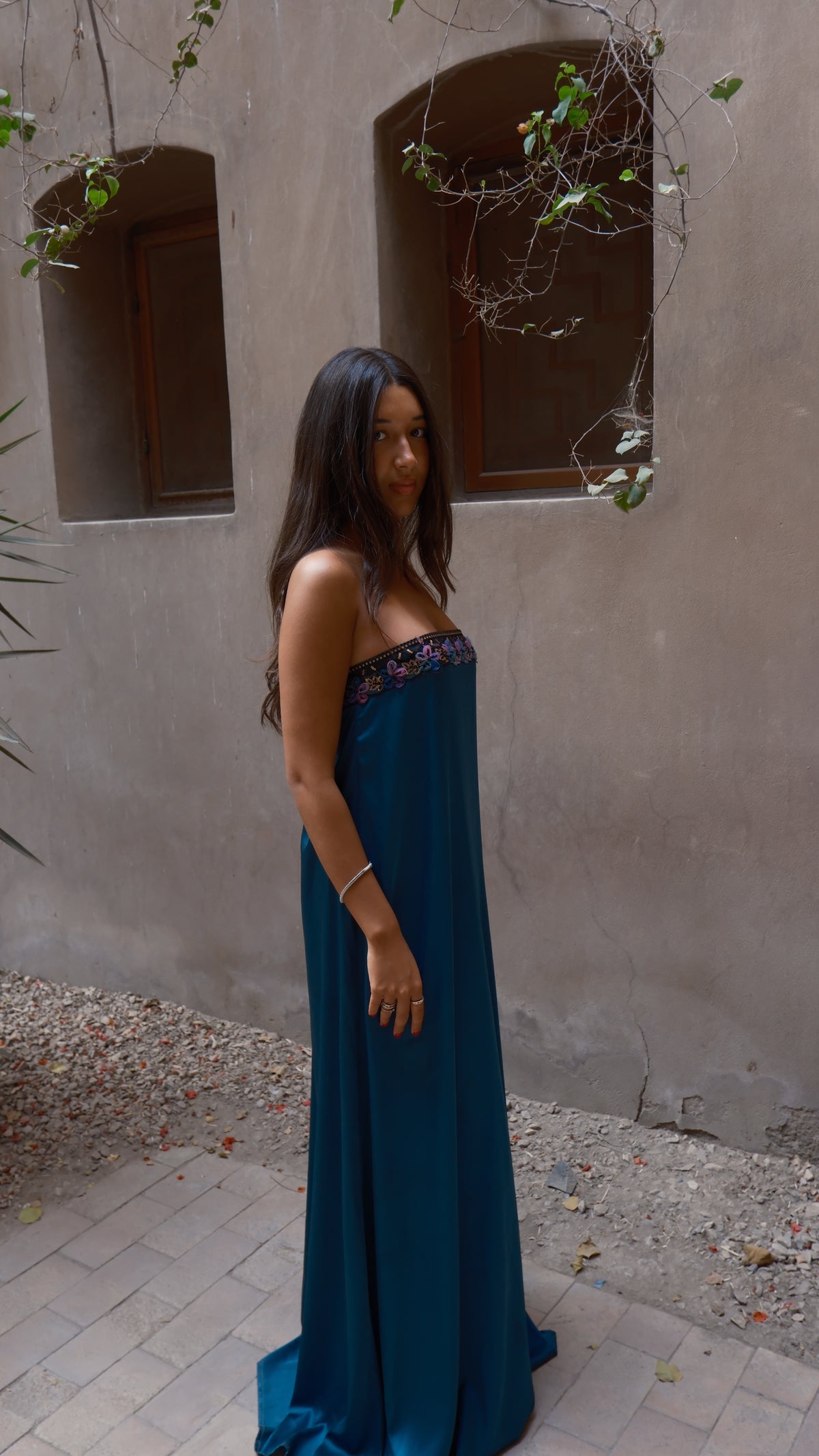 Lila Maxi Dress in Teal