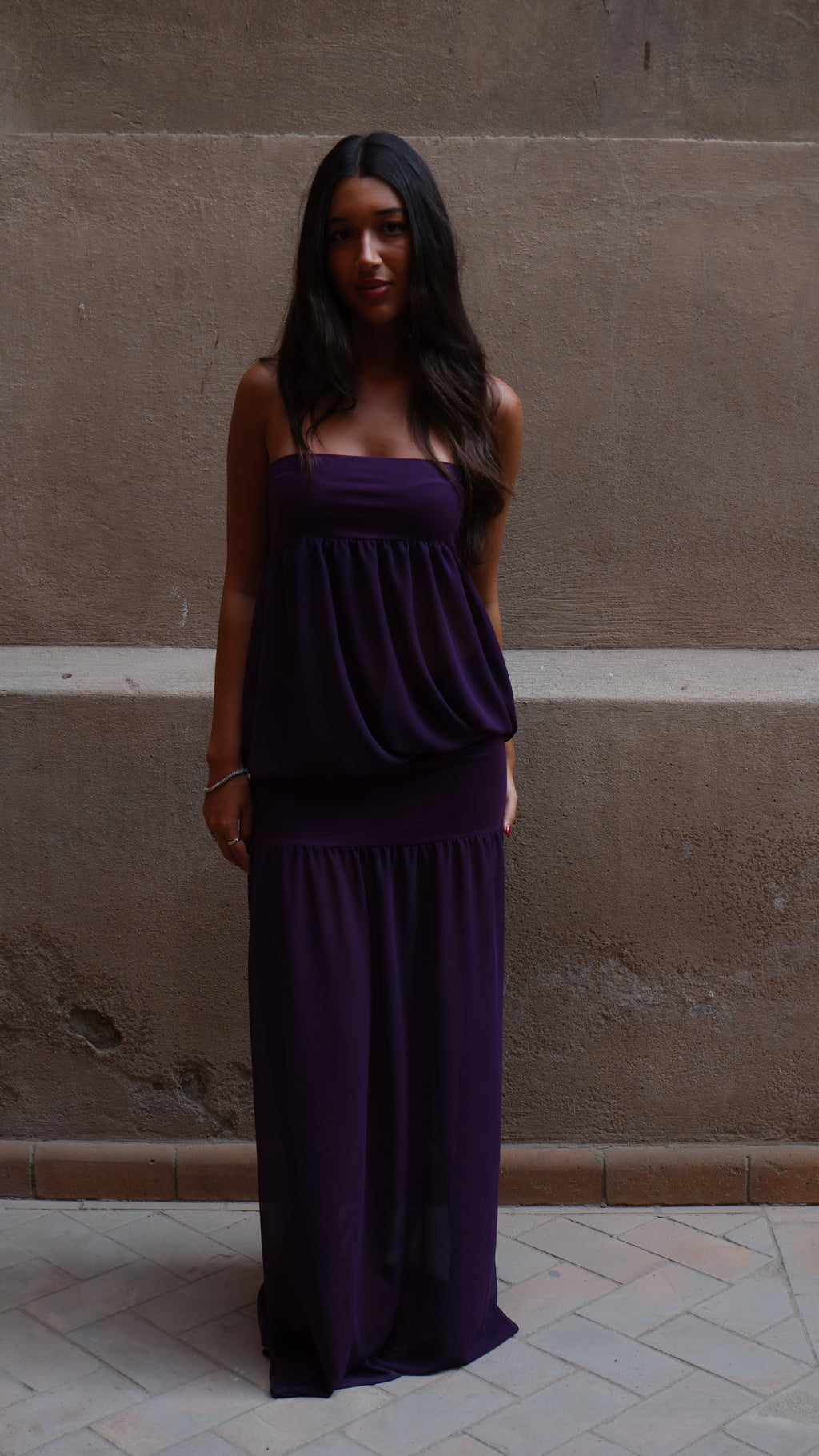 Malak Maxi Dress in Purple