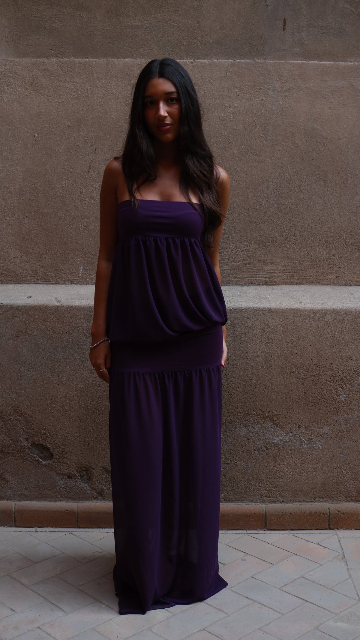 Malak Maxi Dress in Purple