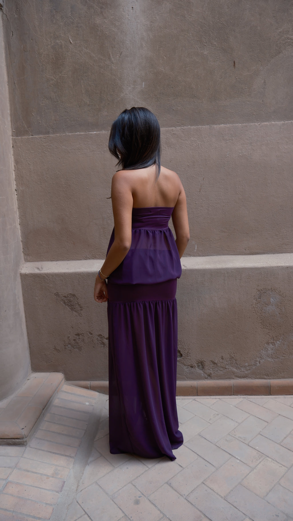Malak Maxi Dress in Purple
