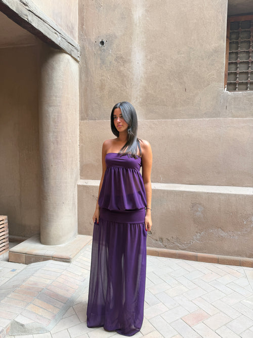 Malak Maxi Dress in Purple